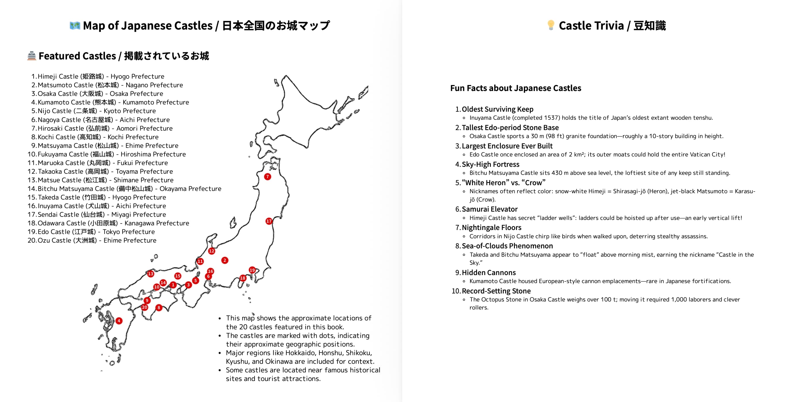 Castles of Japan – Enjoying Japanese Castles through Coloring sample 4