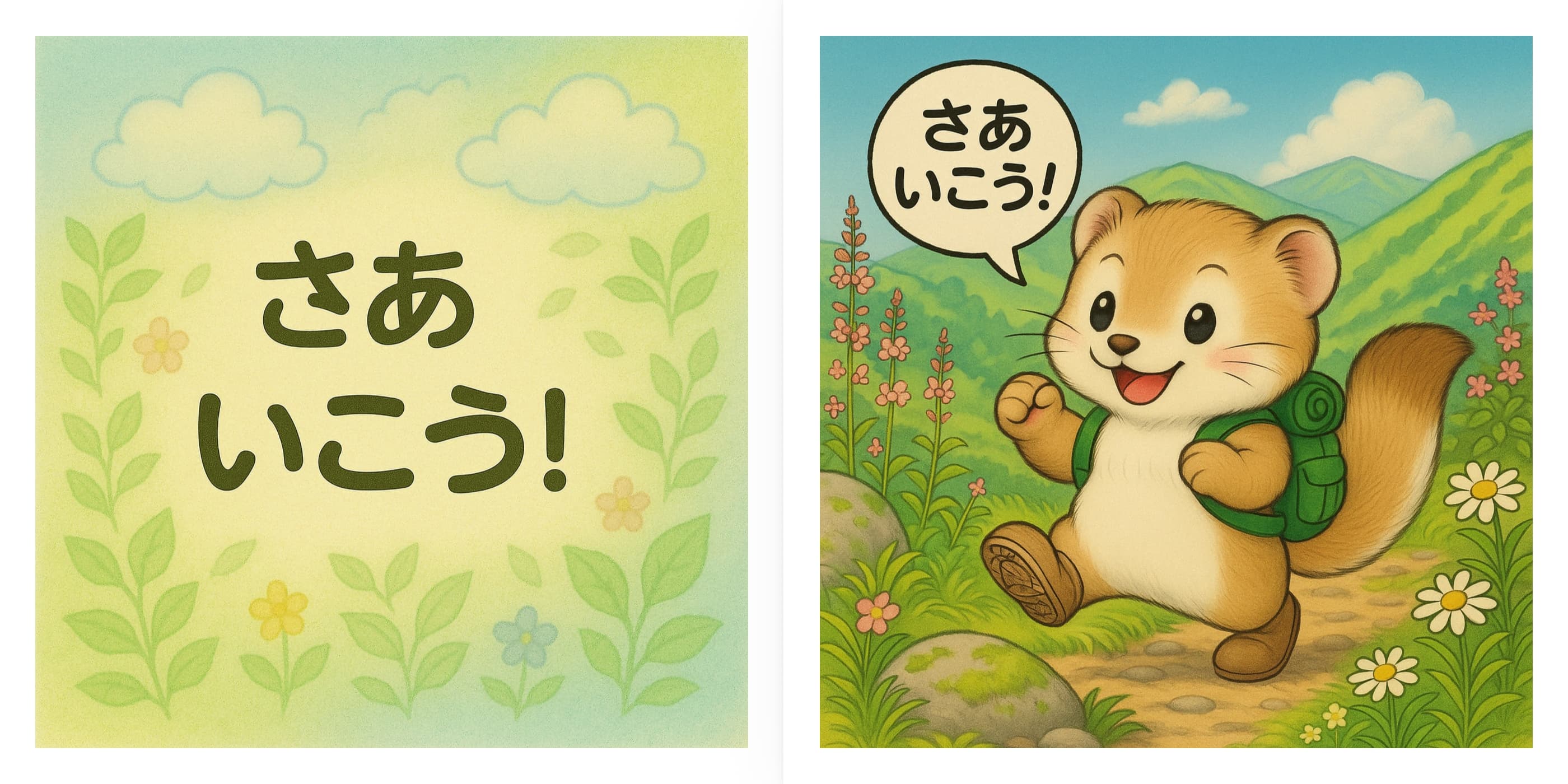 オコジョのやまのぼうけん Part 1 日本語版 sample 1